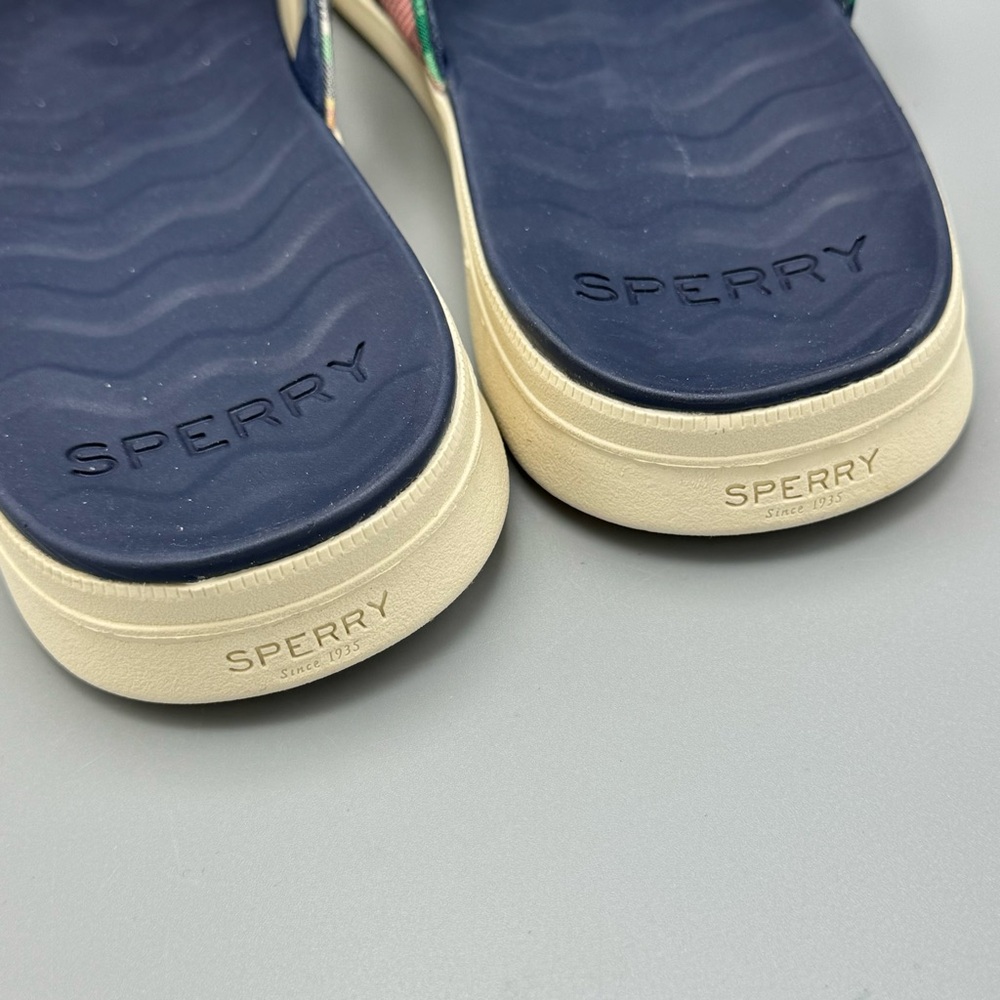 New Sperry Adriatic Plaid Multi Sandals Flip Flop Thong Skip Lace Women Size 10 - Picture 5 of 6